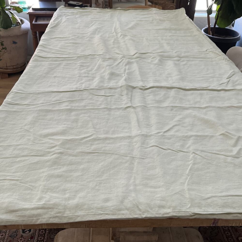 Eileen Fisher Home Duvet Cover Double Queen Size 100% Linen Home Bedding